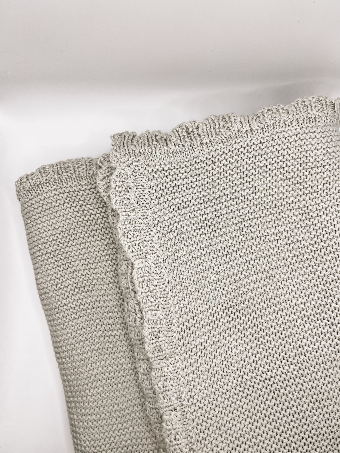 Gray 100% Cotton Knit Receiving Blanket