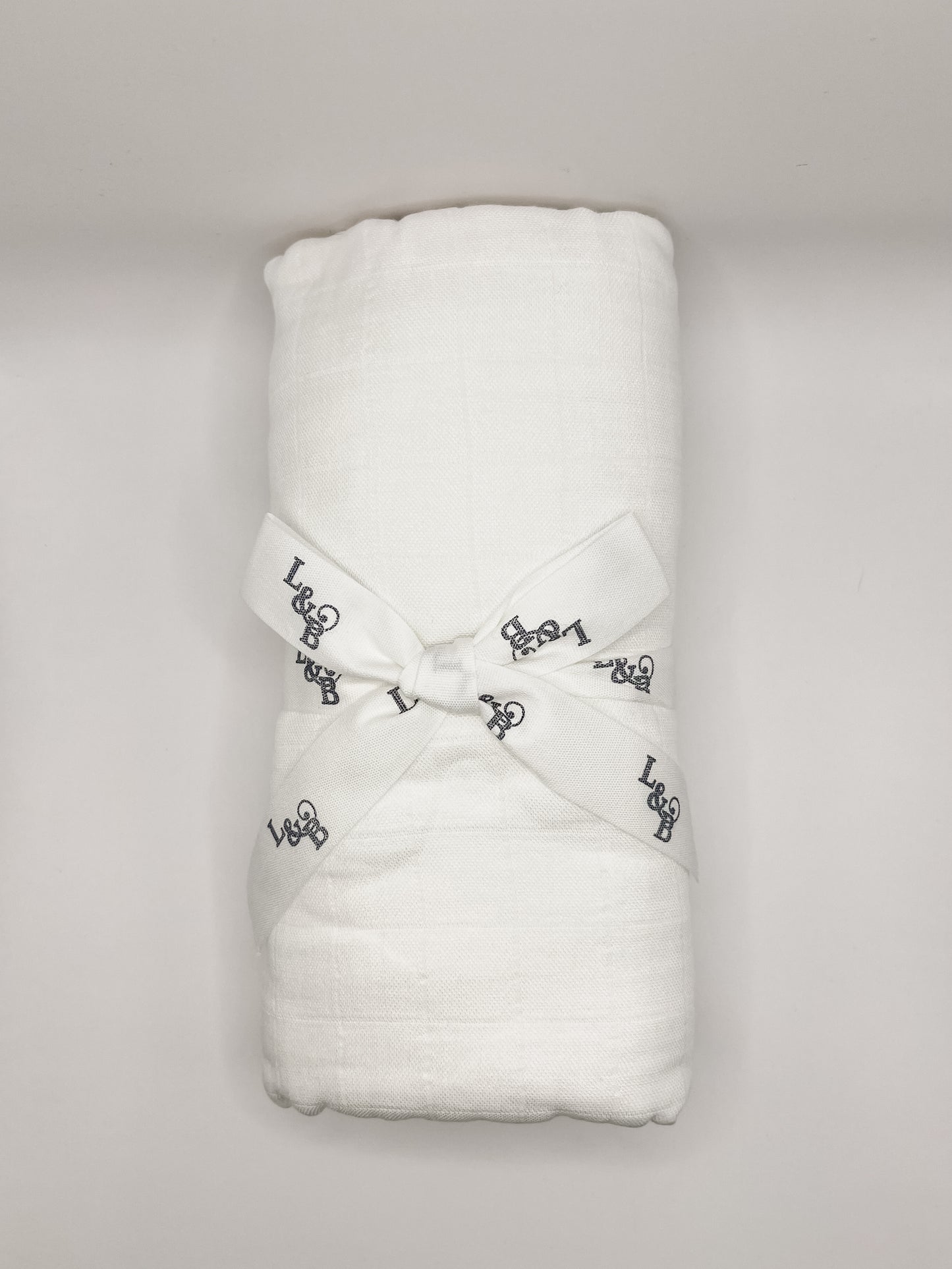 White Muslin Baby Blanket