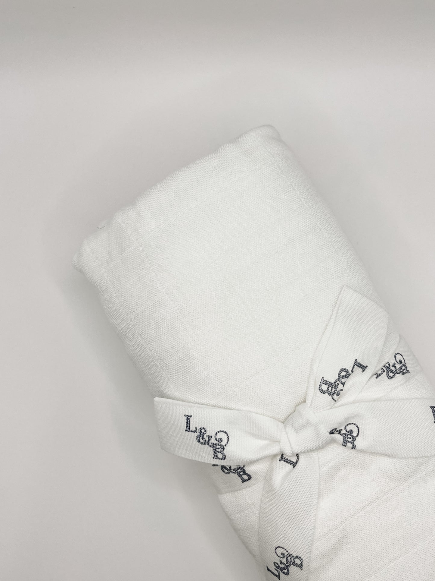 White Muslin Baby Blanket