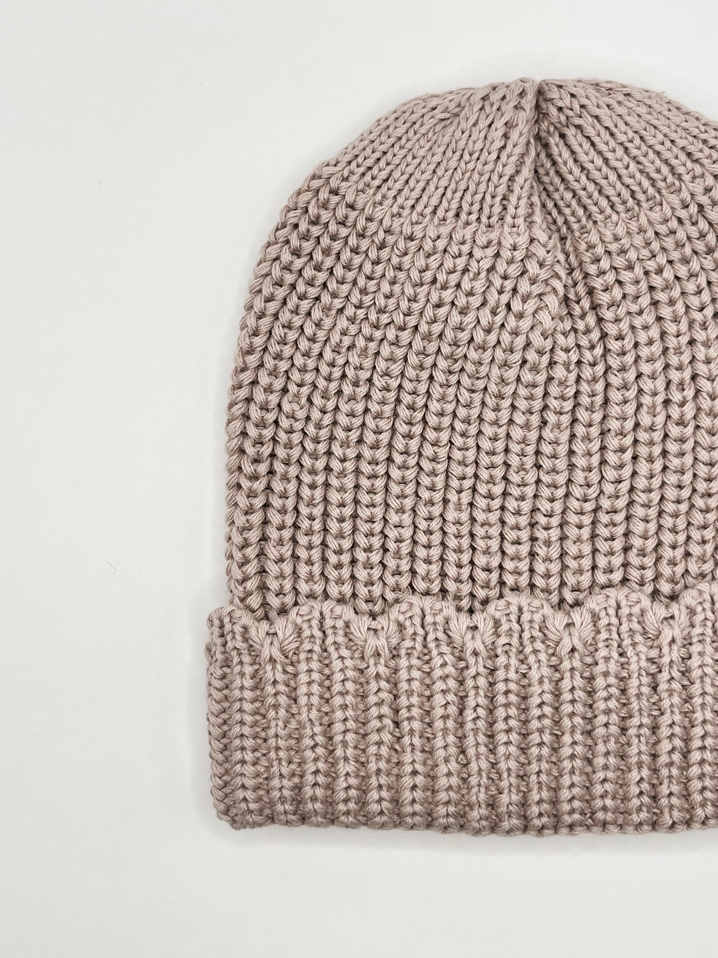 Purple 100% Cotton Knit Baby Beanie