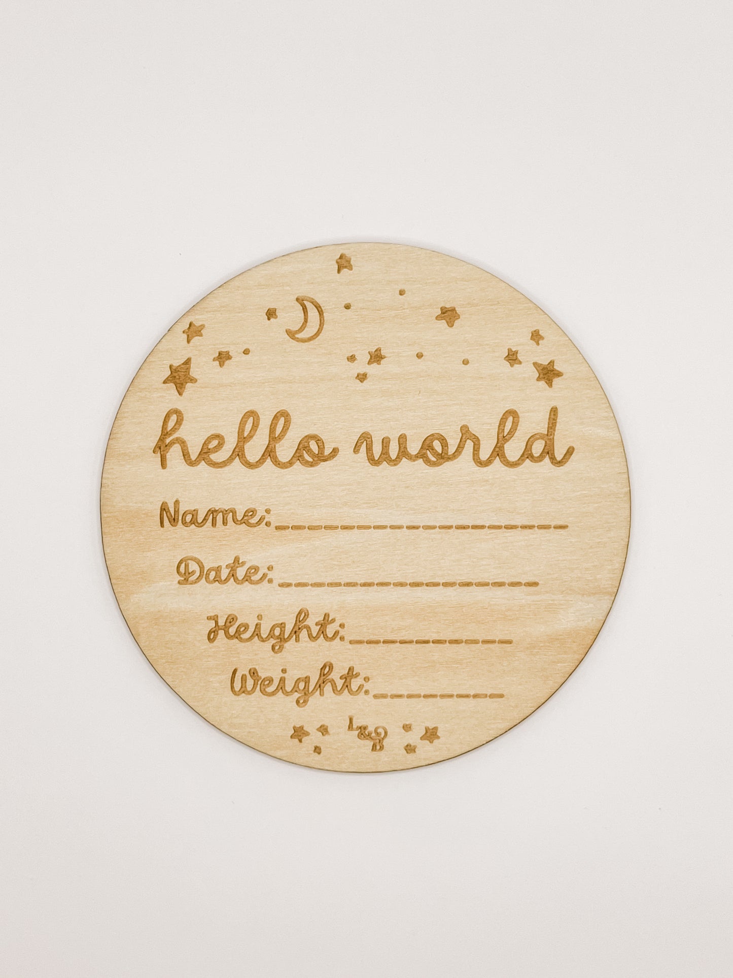 “Hello World” Baby Announcement Sign