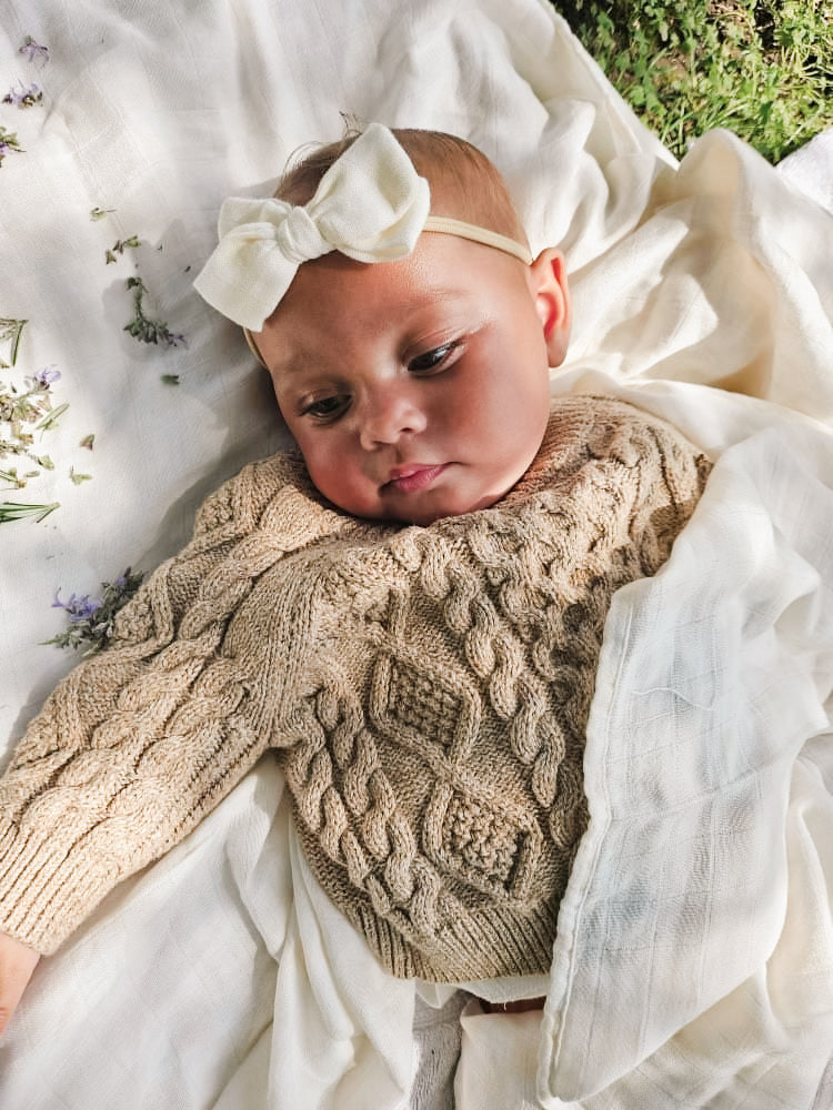 Checkered Bow Headband