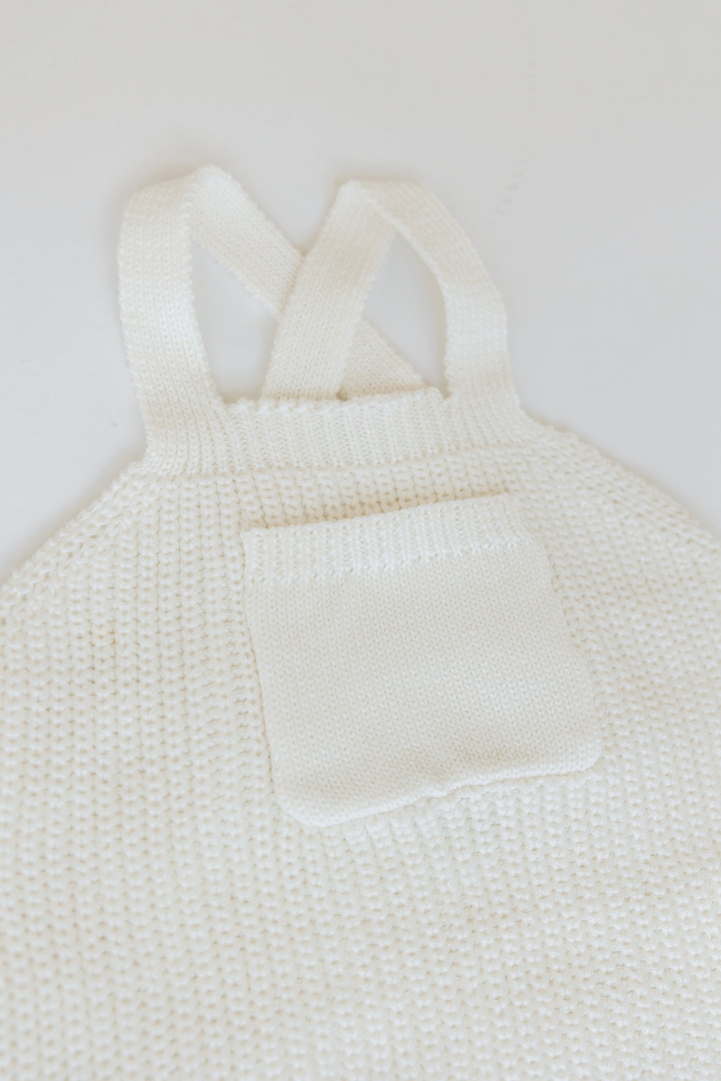 Milk Oversized 100% Organic Cotton Knit Baby/Toddler Overall Shorts