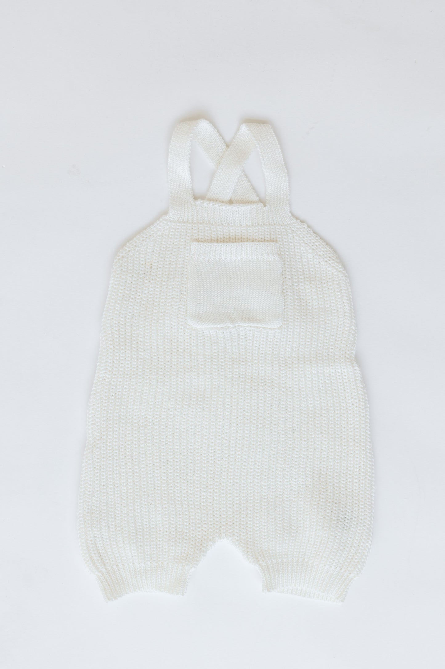 Milk Oversized 100% Organic Cotton Knit Baby/Toddler Overall Shorts